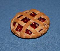 Dollhouse Miniature Pie Cherry
